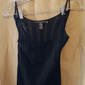 Club Monaco spaghetti strap open knit xs